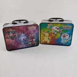 Pokemon Collectors Chest X2 Tin Lunchboxes/Tin Only No Cards Mew Pikachu - Image 4