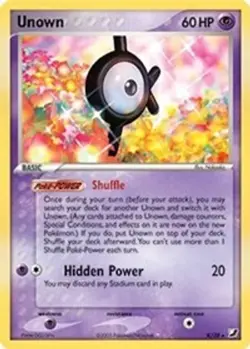Unown (#K/28) - Holofoil EX - Unseen Forces MP Pokemon - Image 1