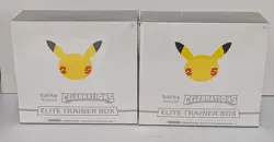 Pokemon Celebrations Elite Trainer Box 25th Anniversary Lot of 2 - Sealed - Image 1
