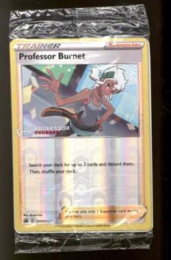 Pokemon Professor Program Stamped Promo Pack 2x Burnet SWSH167 NEAR MINT NM - Image 1