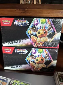 Pokemon Prismatic Evolutions Surprise Box NEW SEALED - LOT OF 2 - Image 1