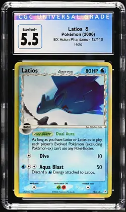 2006 Pokemon EX Holon Phantoms #12/110 Latios δ CGC 5.5 - Image 1