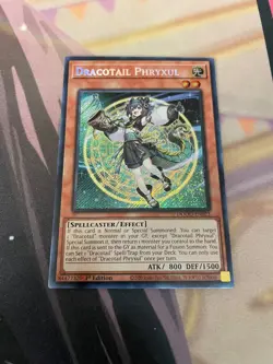 YUGIOH - DRACOTAIL PHRYXUL - SECRET RARE - NM - 1ST ED - DOOD - Image 1