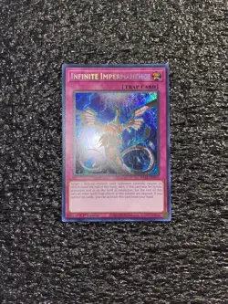 Yugioh! Infinite Impermanence RA01-EN075 Secret Rare 1st Edition Near Mint - Image 1