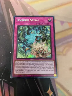 YUGIOH - DOMINUS SPIRAL - SECRET RARE - NM - 1ST ED - DOOD - Image 1