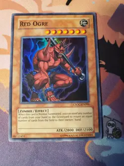 Yugioh TCG Red Ogre Crossroads of Chaos CSOC-EN096 Unlimited Super Rare LP - Image 1
