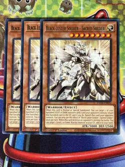 Yugioh Black Luster Soldier - Sacred Soldier TOCH-EN035 1st Edition Playset - Image 1