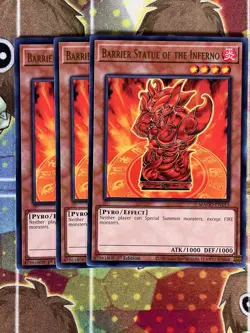 Yugioh Barrier Statue Of The Inferno MAGO-EN113 Playset - Image 1
