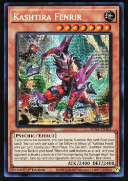 Yugioh Kashtira Fenrir MP23-EN163 Prismatic Secret Rare 1st Edition NM - Image 1