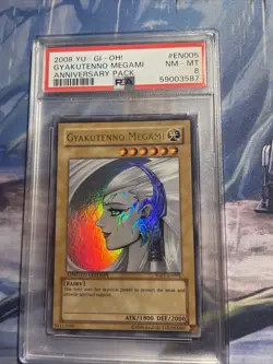 Yugioh! Gyakutenno Megami YAP1-EN005 Ultra Rare Limited Edition - PSA 8 - Image 1