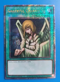 Near Mint Yugioh Graceful Charity RA03-EN116 Quarter Century Secret Rare 1st Ed - Image 1