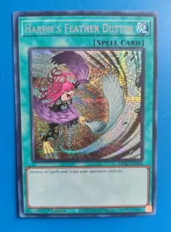Near Mint Yugioh Harpie’s Feather Duster MP25-EN016 Prismatic Secret Rare - Image 1