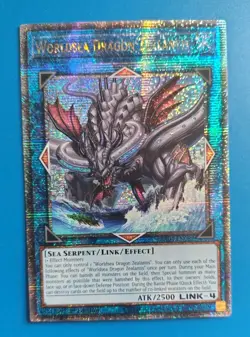 NM Yugioh Worldsea Dragon Zealantis 1st Edition Quarter Century Secret Rare - Image 1