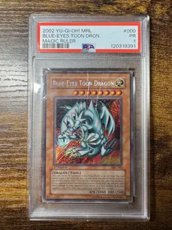 PSA 1 1ST EDITION Blue-Eyes Toon Dragon MRL-000 Magic Ruler Secret Rare YUGIOH - Image 1