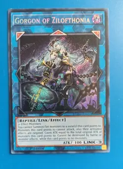 Near Mint Yugioh Gorgon of Zilofthonia DUAD-EN050 Secret Rare 1st Edition - Image 1