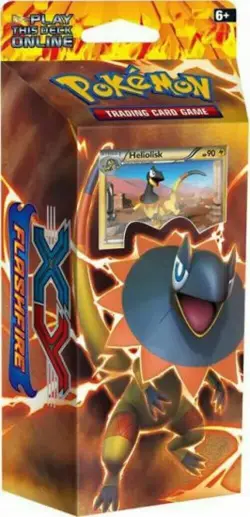 Pokemon XY Flashfire Theme Deck Brilliant Thunder Heliolisk Vintage TCG Cards - Image 1