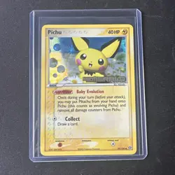 Pokemon TCG EX Emerald Pichu Stamped Reverse Holo Card 59/106 (2005) - Image 1