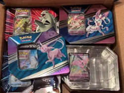 Lot of 4 EMPTY Pokemon TCG Collector's tins with PROMO card included *US Seller* - Image 2