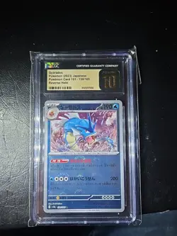 CGC PRISTINE 10 Gyarados Pokeball Reverse Holo 130/165 Sv2a Pokemon Card 151 JPN - Image 1
