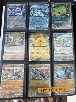 Pokemon - Set of 9 Prismatic Evolution Ex Cards Near Mint - Image 1