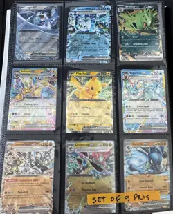 Pokemon - Set of 9 Prismatic Evolution Ex Cards Near Mint - Image 2
