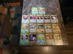 Pokemon Cards Japanese Base Set 1996 1 Koffing Holo (Lot Of 17) - Image 1
