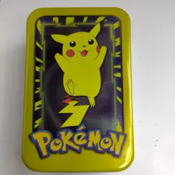 Topps Pikachu Pokemon Jumbo Tin Topper Cards 1 of 5 - Vintage Rare - Image 1