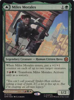 Miles Morales Spider-Man Mythic Foil #108 NM MTG - Image 1