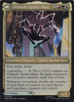 Miles Morales Spider-Man Mythic Foil #108 NM MTG - Image 2