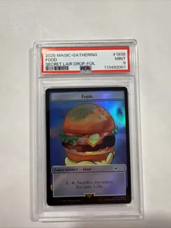 2025 MTG Magic The Gathering SpongeBob Secret Lair Food #1938 Foil PSA 9! - Image 1