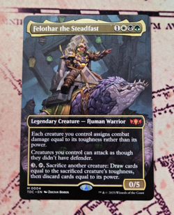 MTG Felothar the Steadfast Borderless Extended Tarkir Dragonstorm NM - Image 1