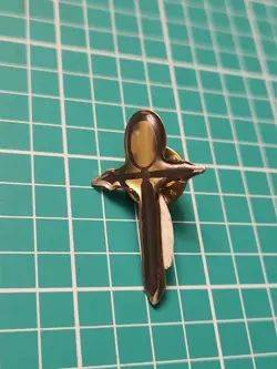 Vtg 90s Vampire Masquerade Pin Rare White Wolf Enamel Dark Ages - Image 5