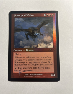 Scourge of Valkas (Retro Frame) - Secret Lair Drop Series Foil MTG + Bonus Rare! - Image 1
