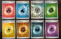 Pokemon Basic Energy Complete Set of 8 Cracked Ice Holo Foil Stellar Crown NM - Image 1