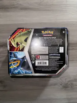 Pokemon TCG V Strikers Tin TYRANITAR V Full Plastic Seal NEW - Image 3