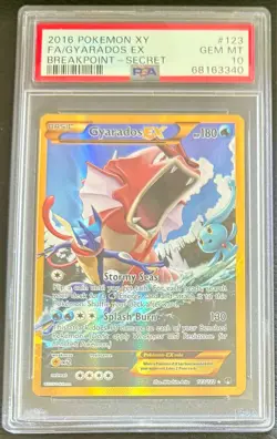 Pokemon TCG Shiny Gyarados EX Breakpoint Secret PSA 10 - Image 1