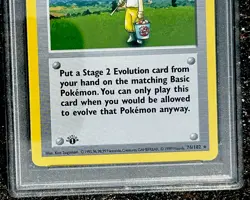 PSA 7 SHADOWLESS 1st Edition Pokemon Breeder Base Set Rare Unlimited 76 Trainer - Image 3