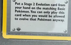PSA 7 SHADOWLESS 1st Edition Pokemon Breeder Base Set Rare Unlimited 76 Trainer - Image 4