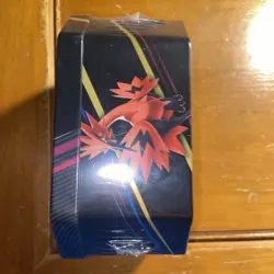 Pokemon TCG Crown Zenith Tin Galarian Moltres Four Packs New Factory Sealed - Image 2