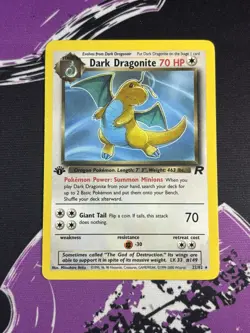 Pokemon Dark Dragonite 1st Edition Non-Holo WOTC 2000 Team Rocket 22/82 NM/Mint - Image 1