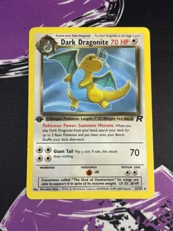 Pokemon Dark Dragonite 1st Edition Non-Holo WOTC 2000 Team Rocket 22/82 NM/Mint - Image 3