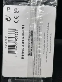 Pokemon TCG Charmander 004/165 (GameStop Exclusive) Stamped Promo SEALED M4 - Image 2