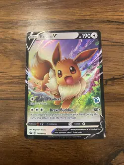Eevee V SWSH065 Black Star Promos Ultra Rare Holo Pokemon 2020 NM - Image 1