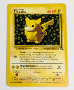 Vintage 1999 Pokemon IVY Pikachu Black Star #1 League Promo Exclusive WOTC NM - Image 3