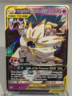 Pokemon TCG Solgaleo & Lunala Tag Team GX Sun & Moon Cosmic Eclipse 75/236 - Image 1
