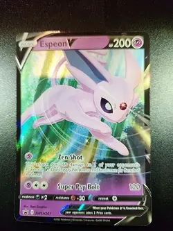 Espeon V SWSH201 Holographic Black Star Promo Pokemon TCG NM - Image 1