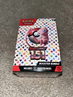 Pokemon Scarlet Violet 151 Booster Bundle 6-Pack, Factory-Sealed - Image 1