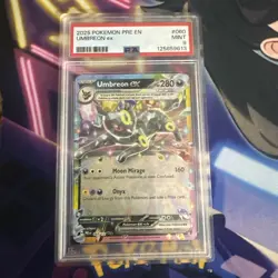 2025 POKEMON PRE EN-PRISMATIC EVOLUTIONS UMBREON EX PSA 9 - Image 1