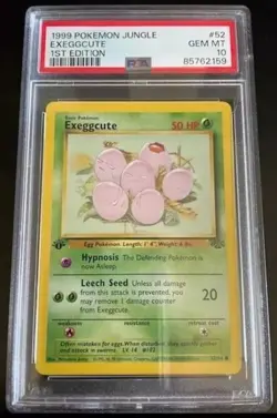 1999 POKEMON JUNGLE EXEGGCUTE 1ST EDITION #52 - PSA 10 - Image 1