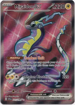 Pokemon Miraidon ex Full Art Scarlet&Violet SVI 227/198 NM English - Image 1